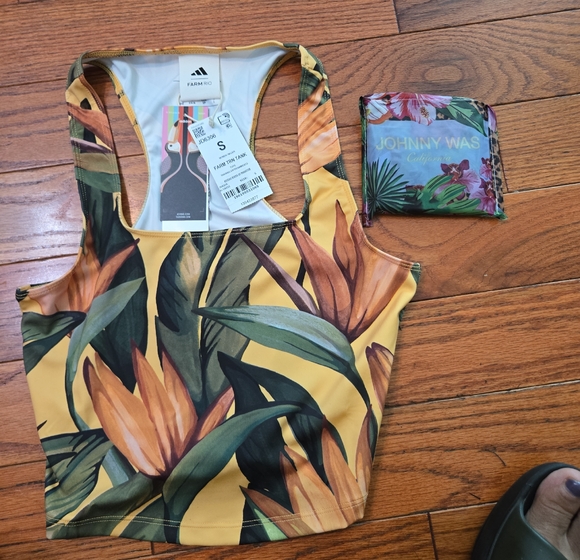 FARM Rio Tops - FARM RIO & ADDIDAS COLAB & JOHNNY WAS TOTE